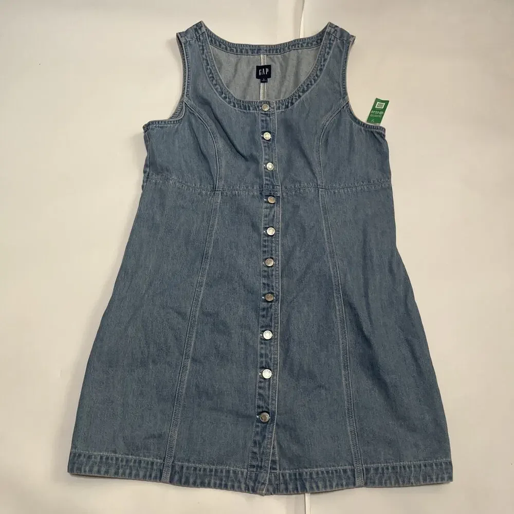 NWT Sz Large Gap Heritage Denim Mini Dress - Picture 5 of 7